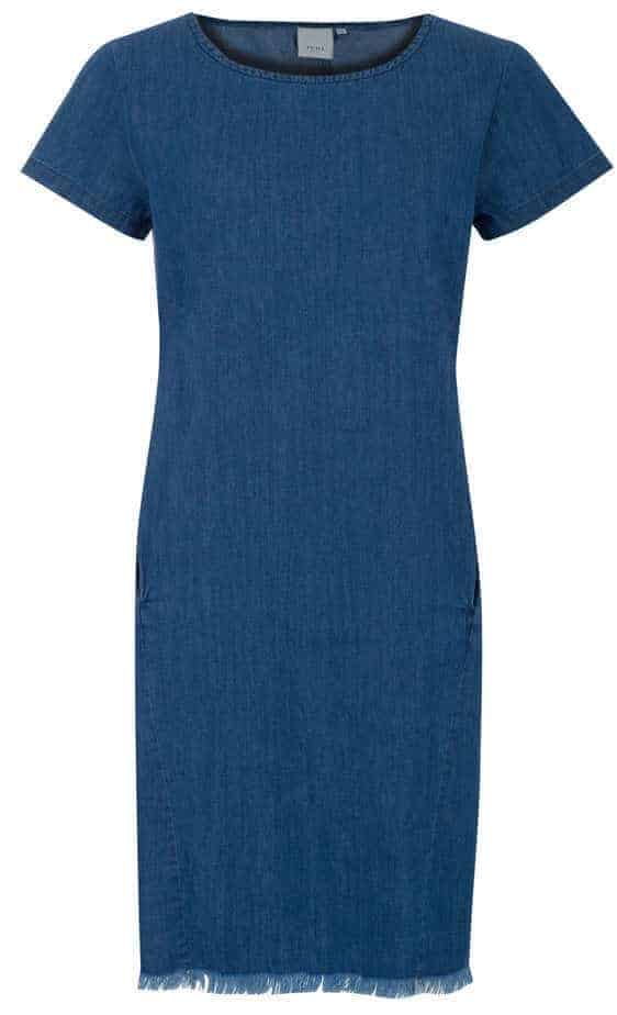 white christmas dresses Lachie Dark Wash Denim Mini Dress - 8 main image 0