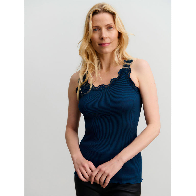Babette Lace Vest - Insignia Blue
