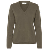 Laica V-Neck Cashmere Jumper - Forrest Night