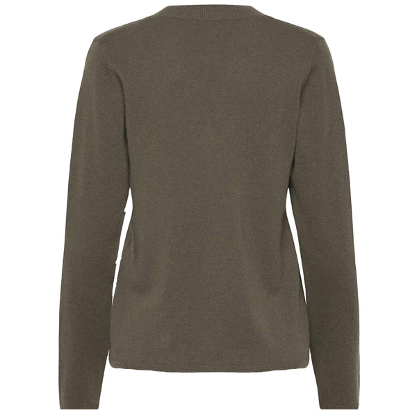 Laica V-Neck Cashmere Jumper - Forrest Night