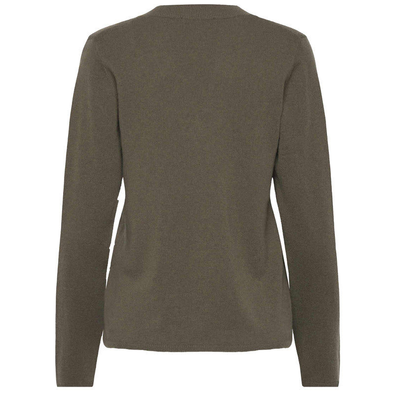 Laica V-Neck Cashmere Jumper - Forrest Night