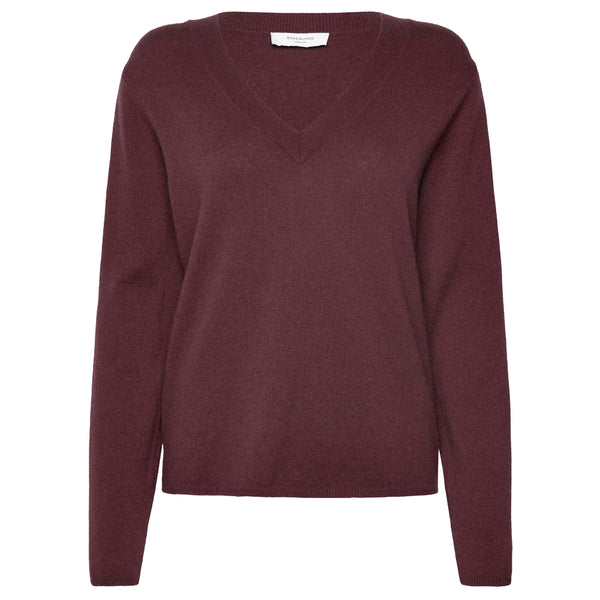 Laica V-Neck Cashmere Jumper - Fudge