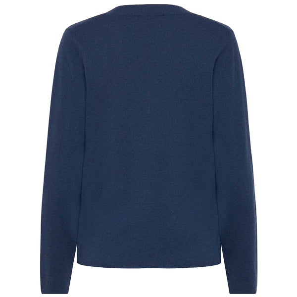 Laica V-Neck Cashmere Jumper - Insignia Blue