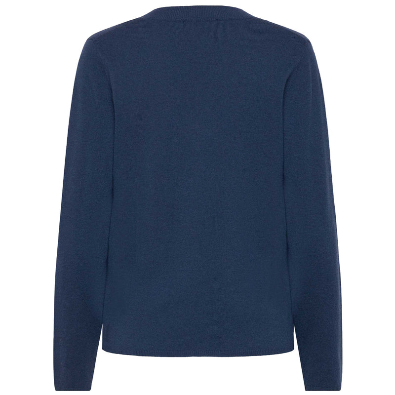 Laica V-Neck Cashmere Jumper - Insignia Blue