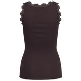 Babette Lace Vest - Ganache