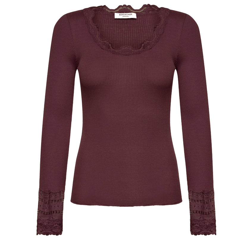 Wide Lace Cuff Top - Fudge