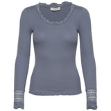 Wide Lace Cuff Top - Infinity Blue