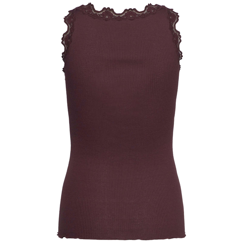 Babette Lace Vest - Fudge