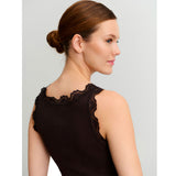 Babette Lace Vest - Ganache