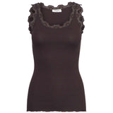 Babette Lace Vest - Ganache