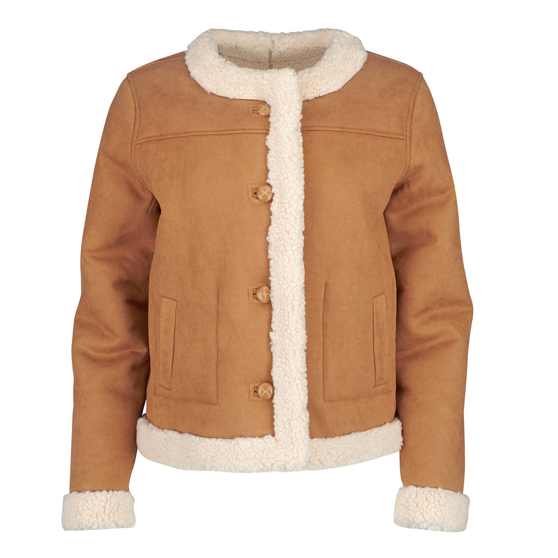 Suncoo Paris Shearling Coat Five Six Blue Boutique
