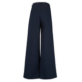 Japon  Wide Leg Trousers - Blue Night