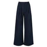 Japon  Wide Leg Trousers - Blue Night