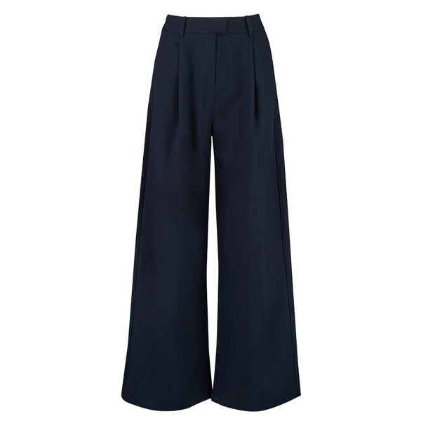 Japon  Wide Leg Trousers - Blue Night