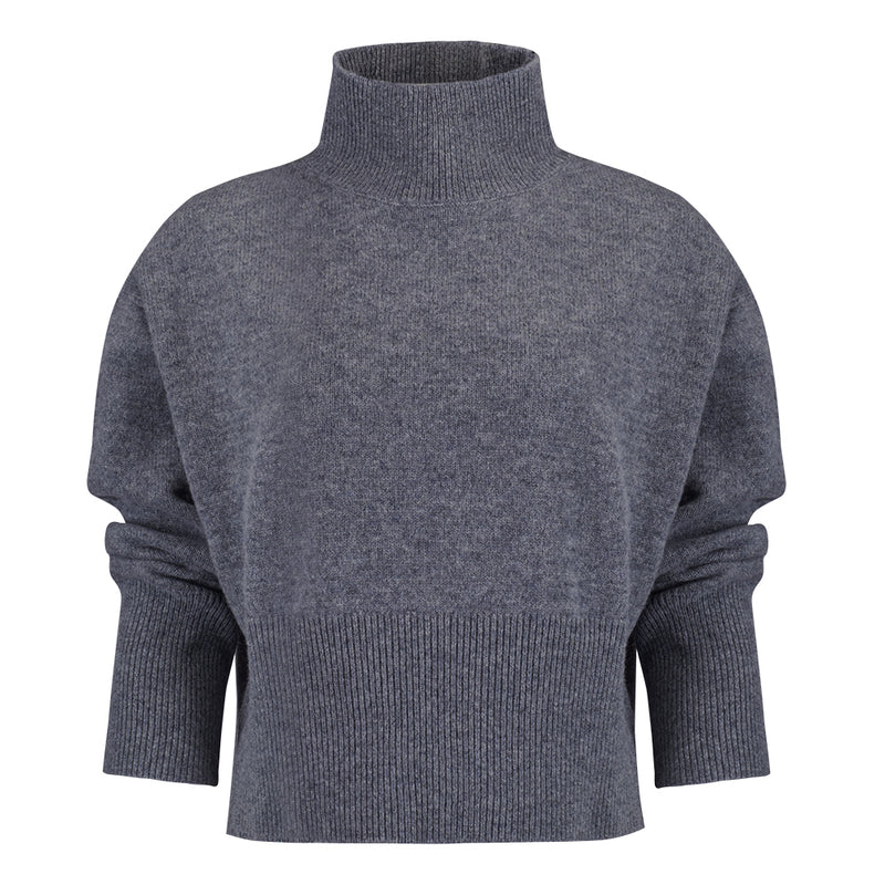 Pinto Cropped Jumper - Grey