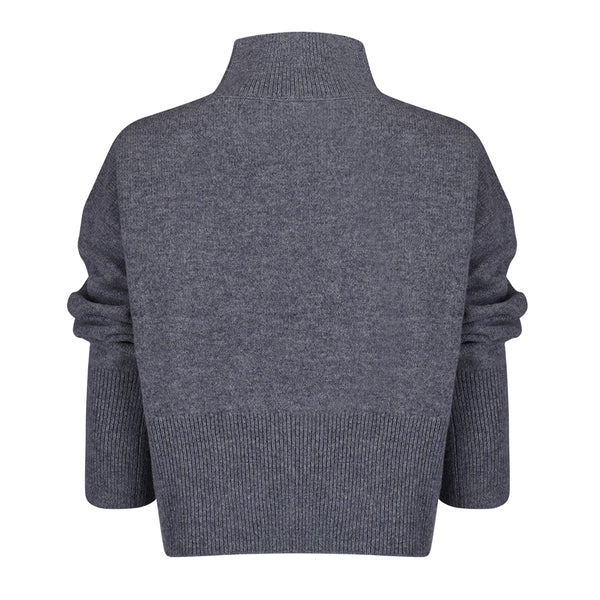 Pinto Cropped Jumper - Grey
