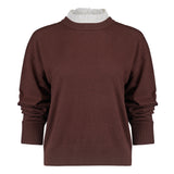 Suncoo Paris Picola Jumper in prune at Five Six Blue Boutique