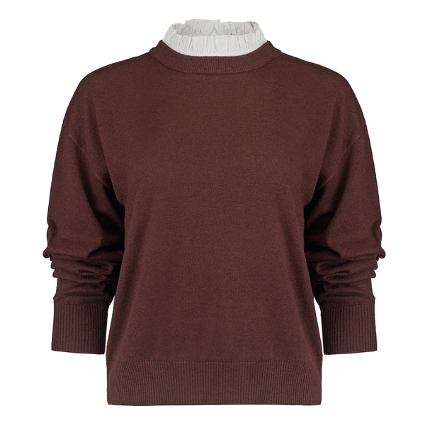 Suncoo Paris Picola Jumper in prune at Five Six Blue Boutique