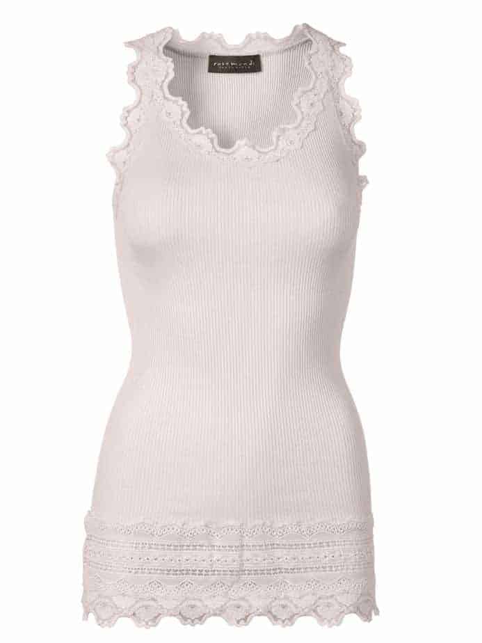 Rosemunde wide lace tank soft rose