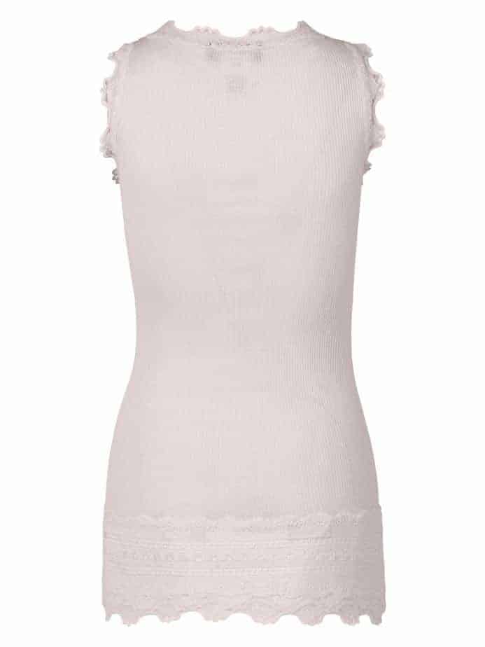 Benita Wide Lace Vest - Soft Rose