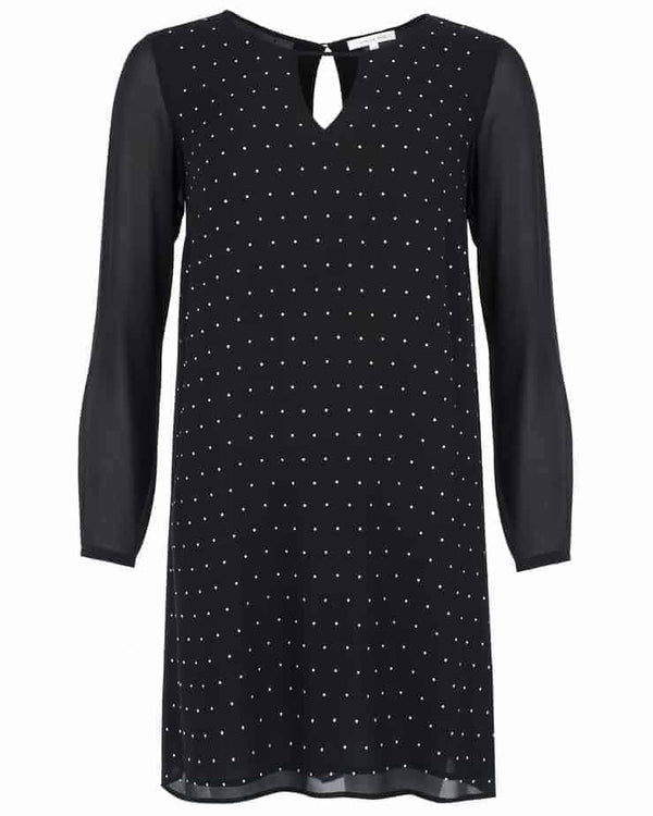 Patrizia Pepe Sparkles Dress Black