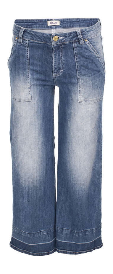 Baum und Pferdgarten Niley womens wide legged cropped faded denim jeans
