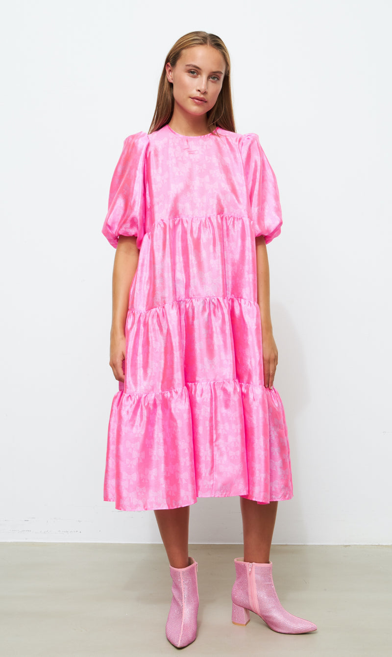 Lilli Dress - Bow Pink