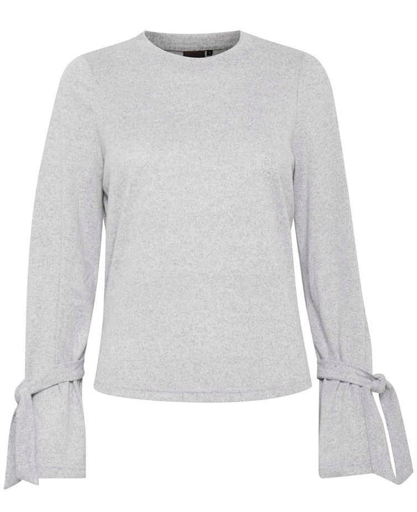 grey womens' knitwear jumper