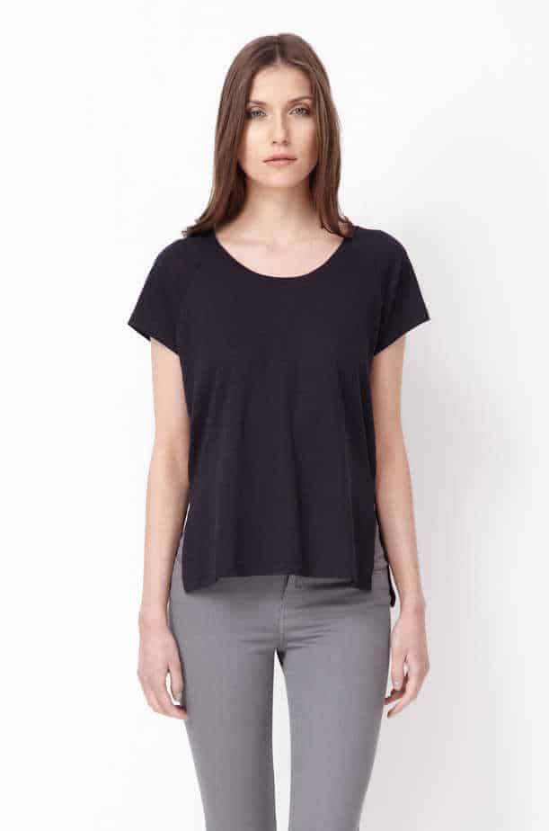 Brenda Top in Carbon Black