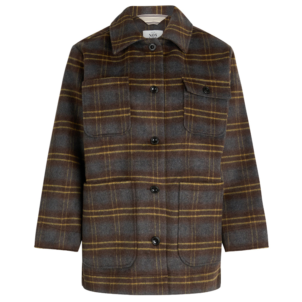 Noa Noa Carrie Pea Jacket | Scandi Coats | Five Six Blue