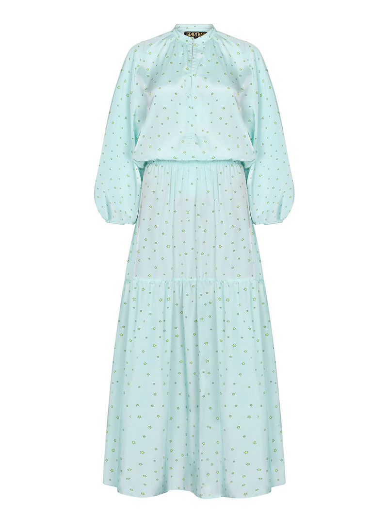 Leo Maxi Dress - Mint Stars