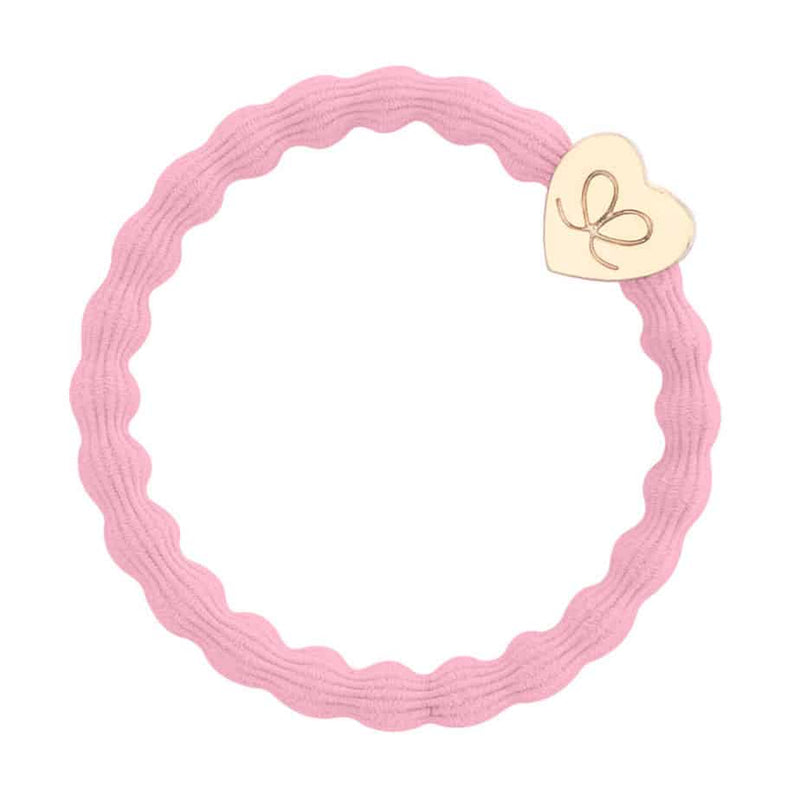 ByEloise Gold Heart Ballet Pink Hairband