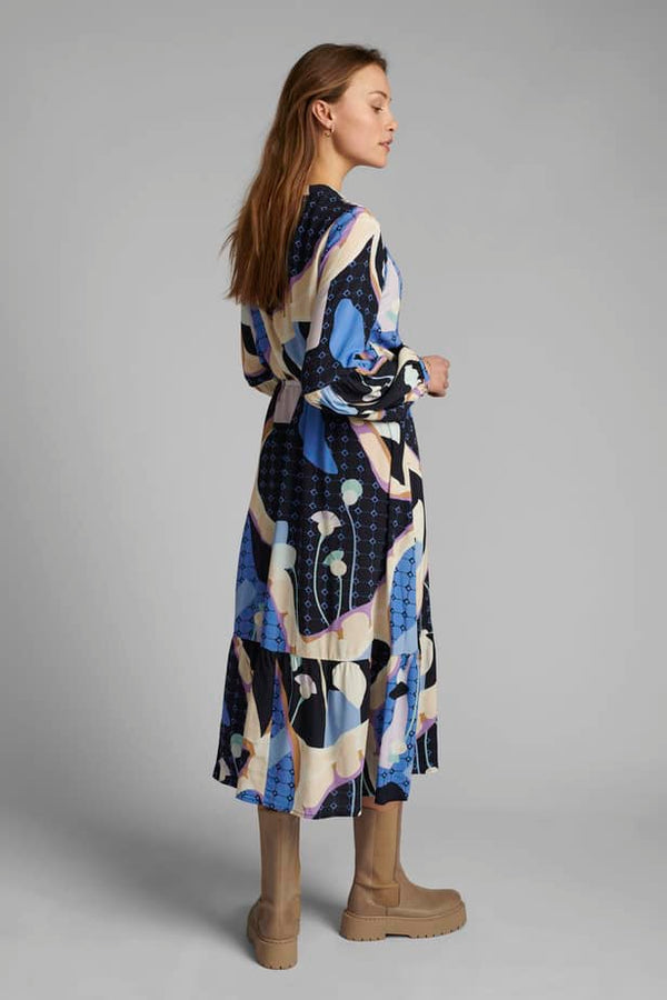 Numph Nucasey Blue Print Dress