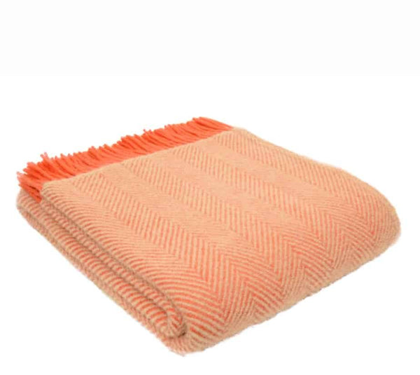 The Natural Blanket Company Pure New Wool Throw Evening Sunset