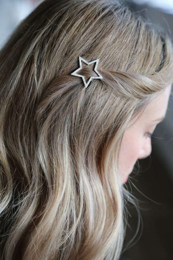Tutti & Co Star Hair Clip Silver Model